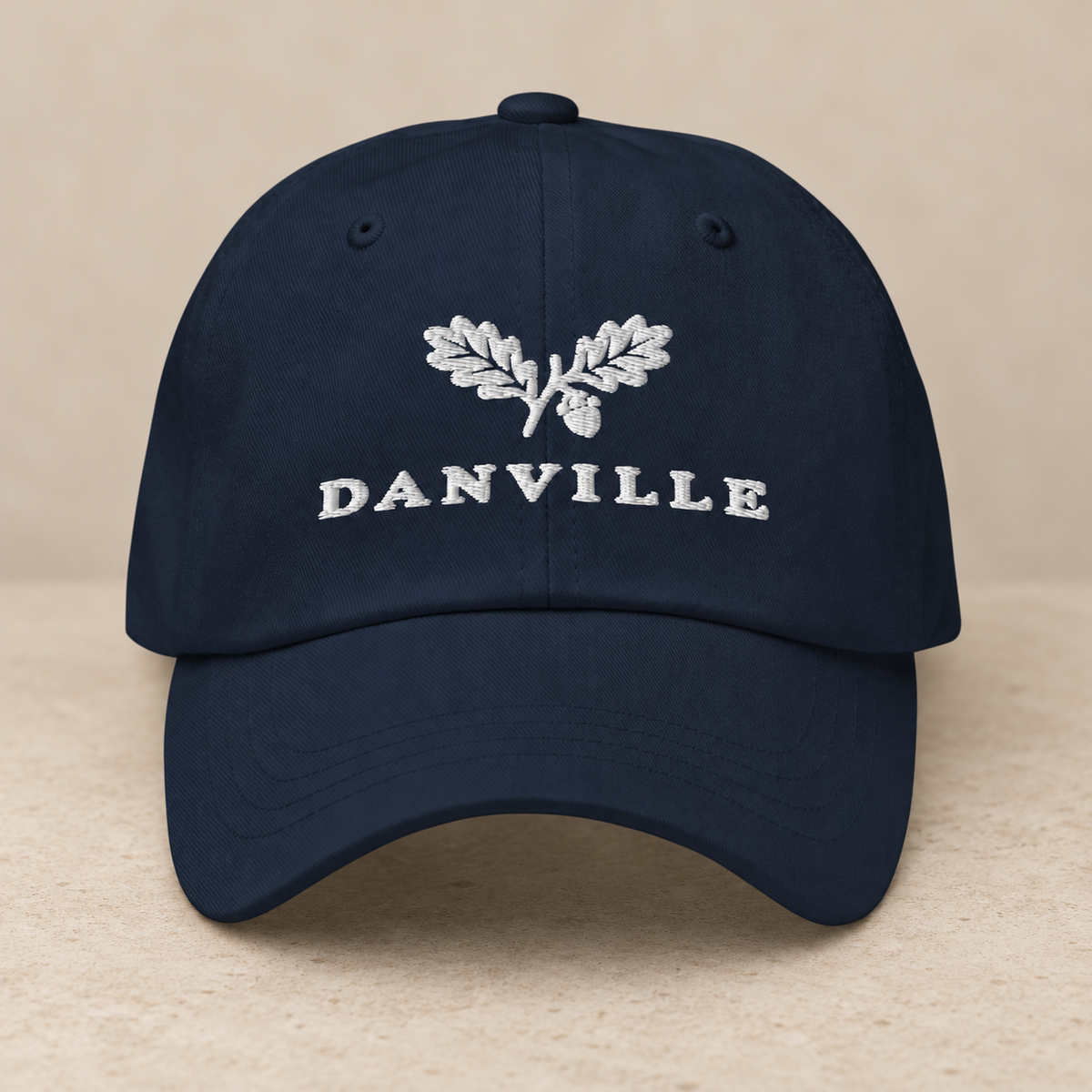 Danville Oak Sprig | Originals Embroidered Cap — studio view, Navy