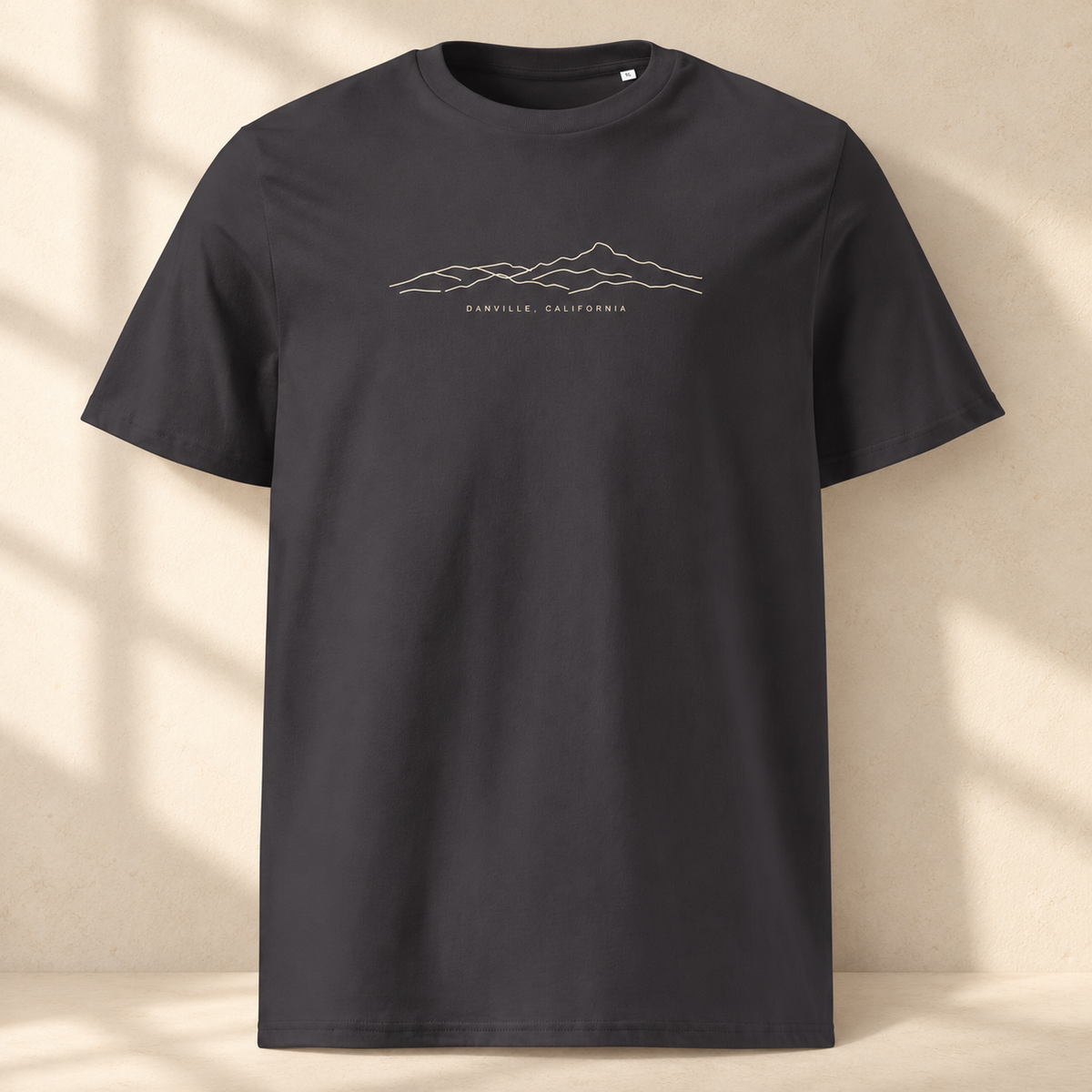 Diablo Ridge, Danville | Originals Organic Tee — studio view, Anthracite